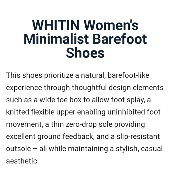 Whitin Minimalist Barefoot W81 Black Gum Wide Toe Box Zero Drop Sole Siz… - Picture 14 of 16